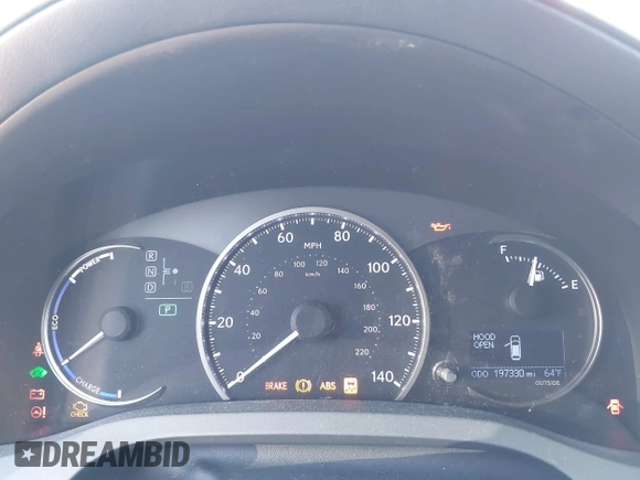 2014 Lexus CT 200h Hybrid with VIN JTHKD5BH1E2182802, listed as a IAAI auction lot 41859426 with 197,330 mi miles. Bid and sale history available at carsss.com. Image 7.