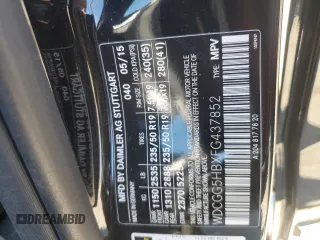 2015 Mercedes-Benz GLK 350 with VIN WDCGG5HBXFG437852, listed as a Copart auction lot 78030464 with 61,253 mi miles and Salvage Title. Bid and sale history available at DreamBid. Image 15.