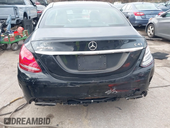 2018 Mercedes-Benz C 43 AMG with VIN 55SWF6EB9JU248383, listed as a IAAI auction lot 41226587 with 125,676 mi miles and . Bid and sale history available at carsss.com. Image 21.