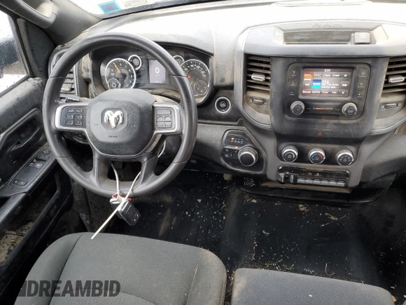 2021 Ram 2500 Tradesman with VIN 3C6MR5AJ0MG558726, listed as a Copart auction lot 46587075 with 35,422 mi miles and Salvage Title. Bid and sale history available at carsss.com. Image 8.
