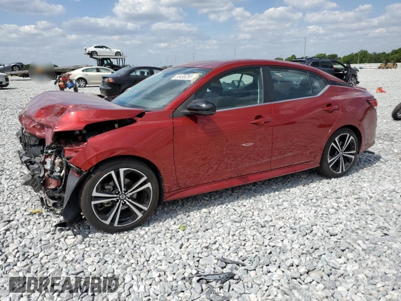 2021 Nissan Sentra SR with VIN 3N1AB8DV0MY291665, listed as a Copart auction lot 55495255 with 55,123 mi miles and Non Repairable. Bid and sale history available at DreamBid. Image 1.