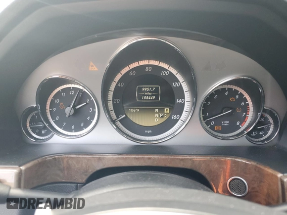 2012 Mercedes-Benz E 350 Luxury with VIN WDDHF8JB3CA635251, listed as a Copart auction lot 67448924 with 155,449 mi miles and Salvage title. Bid and sale history available at DreamBid. Image 9.