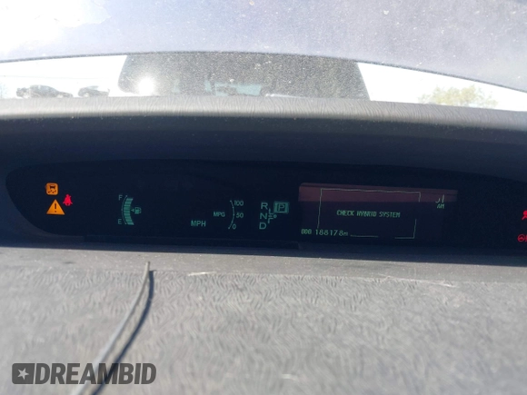 2010 Toyota Prius II with VIN JTDKN3DU7A1022730, listed as a IAAI auction lot 42139192 with 188,178 mi miles. Bid and sale history available at carsss.com. Image 7.