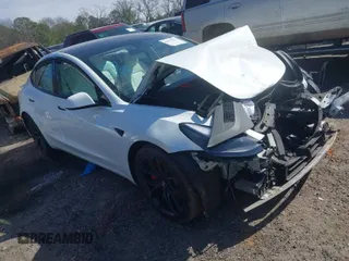 2021 Tesla Model 3 Performance with VIN 5YJ3E1EC6MF020249, listed as a IAAI auction lot 41615863 with Not Provided miles and . Bid and sale history available at carsss.com. Image 1.