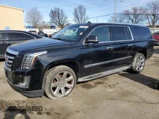 2015 Cadillac Escalade ESV Luxury z VIN 1GYS4SKJ9FR638468, wystawiony jako Copart lot #44035545 z przebiegiem 191 761 mil mil oraz Szkody całkowita. Historia ofert i sprzedaży dostępna na DreamBid. Obrazek 1.