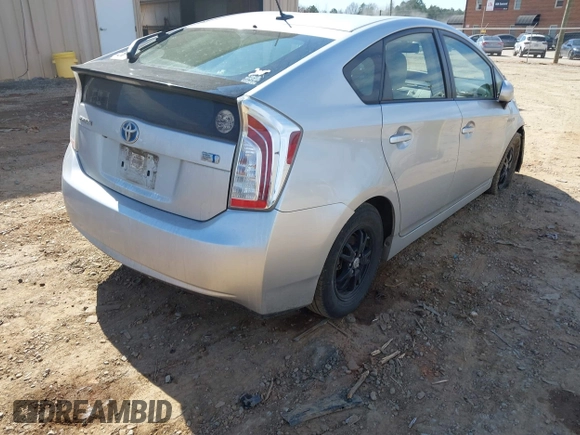 2013 Toyota Prius One with VIN JTDKN3DU9D5687061, listed as a IAAI auction lot 41662170 with 184,524 mi miles. Bid and sale history available at carsss.com. Image 4.