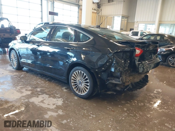 2014 Ford Fusion Titanium with VIN 3FA6P0K93ER115805, listed as a IAAI auction lot 41009602 with 136,021 mi miles. Bid and sale history available at carsss.com. Image 3.