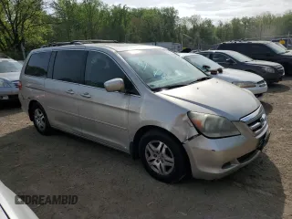 2006 Honda Odyssey EX-L with VIN 5FNRL38776B036795, listed as a Copart auction lot 53665215 with 0 mi miles and Salvage Title. Bid and sale history available at carsss.com. Image 4.