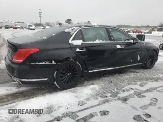 2017 Genesis G90 5.0L Ultimate with VIN KMHG54JH9HU026382, listed as a Copart auction lot 41832495 with 118,101 mi miles and Salvage Title. Bid and sale history available at carsss.com. Image 3.