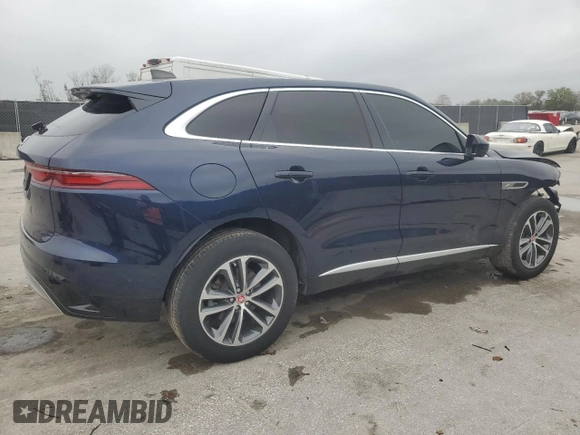 2021 Jaguar F-Pace with VIN SADCK2EX3MA673555, listed as a Copart auction lot 45347255 with 51,040 mi miles and Salvage title. Bid and sale history available at DreamBid. Image 3.