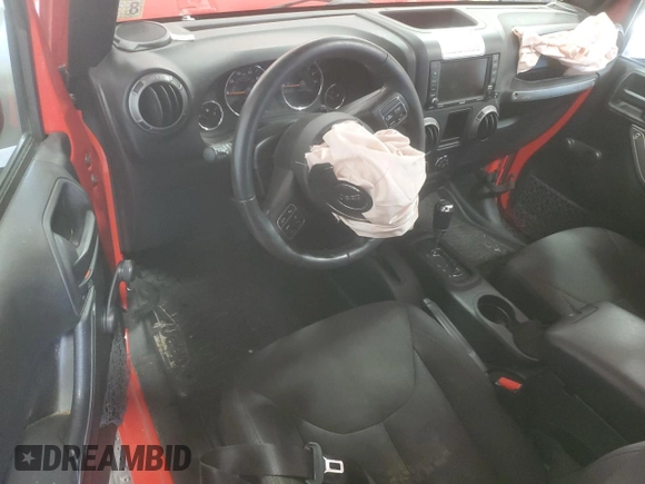 2018 Jeep Wrangler Willys Wheeler W z VIN 1C4AJWAG4JL909083, wystawiony jako Copart lot #57623175 z przebiegiem 82 028 mil mil oraz Szkoda całkowita • Salvage title. Historia ofert i sprzedaży dostępna na DreamBid. Obrazek 8.