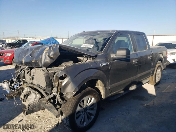 2018 Ford F-150 XL with VIN 1FTEW1CP7JKC39375, listed as a Copart auction lot 46460095 with 59,911 mi miles and Salvage Title. Bid and sale history available at carsss.com. Image 1.