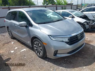 2024 Honda Odyssey EX-L z VIN 5FNRL6H66RB044786, wystawiony jako IAAI lot #42484466 z przebiegiem 40 016 mil mil oraz . Historia ofert i sprzedaży dostępna na DreamBid. Obrazek 1.