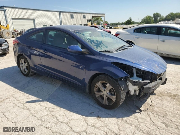 2013 Hyundai Elantra Coupe GS with VIN KMHDH6AE7DU019999, listed as a Copart auction lot 69853414 with 99,957 mi miles and Salvage Title. Bid and sale history available at carsss.com. Image 4.