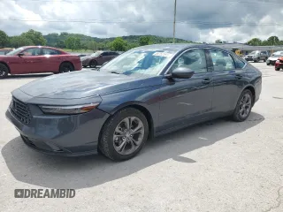 2024 Honda Accord EX с VIN 1HGCY1F38RA004951, выставлен на аукционе Copart как лот 56752595 с пробегом 18 353 миль миль и Списание • Salvage title. История ставок и продаж доступна на DreamBid. Изображение 1.