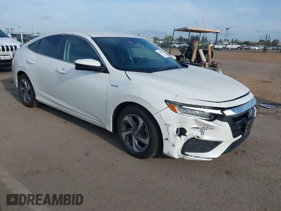 2019 Honda Insight EX with VIN 19XZE4F52KE029254, listed as a IAAI auction lot 42045653 with 75,420 mi miles and . Bid and sale history available at carsss.com. Image 1.