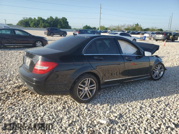 2014 Mercedes-Benz C-Class C 250 Sport with VIN WDDGF4HB0ER310314, listed as a Copart auction lot 52434645 with 0 mi miles and Salvage Title. Bid and sale history available at carsss.com. Image 3.