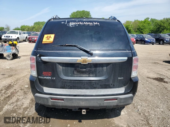 2006 Chevrolet Equinox LT with VIN 2CNDL73FX66124712, listed as a Copart auction lot 44768695 with 184,806 mi miles and Non Repairable. Bid and sale history available at carsss.com. Image 6.