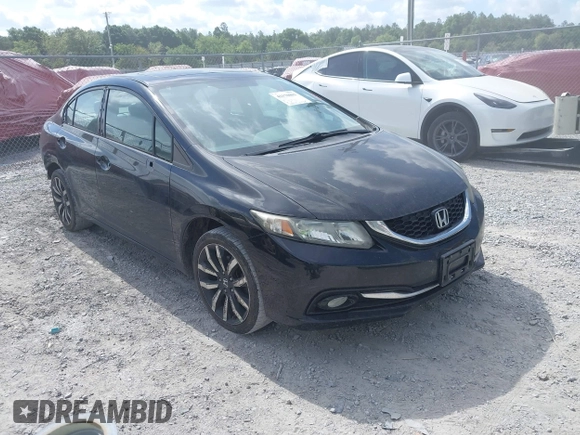 2015 Honda Civic EX-L with VIN 19XFB2F97FE027878, listed as a IAAI auction lot 42170801 with Not Provided miles and . Bid and sale history available at carsss.com. Image 1.
