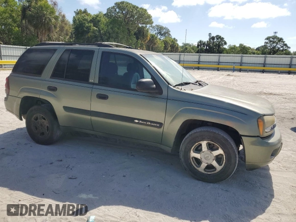 2004 Chevrolet TrailBlazer LT with VIN 1GNDS13S242391524, listed as a Copart auction lot 54650535 with 176,641 mi miles and Salvage Title. Bid and sale history available at DreamBid. Image 4.