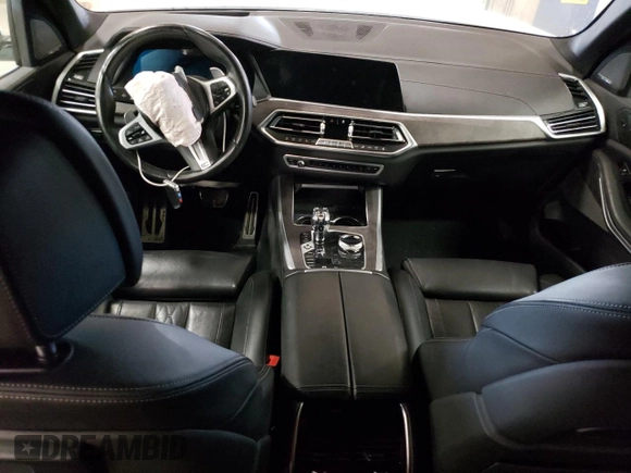 2020 BMW X5 M50i with VIN 5UXJU4C00L9C27198, listed as a Copart auction lot 76705264 with 0 mi miles and Salvage Title. Bid and sale history available at carsss.com. Image 8.