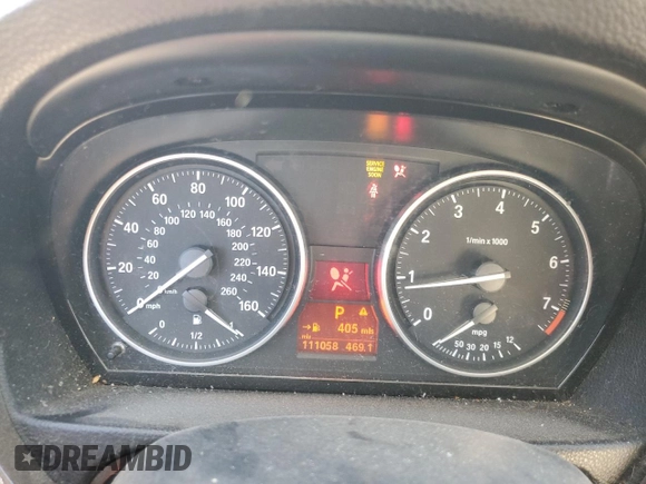 2010 BMW 3 Series 328i with VIN WBAPH5G56ANM69990, listed as a Copart auction lot 87409244 with 111,058 mi miles and Salvage Title. Bid and sale history available at DreamBid. Image 9.