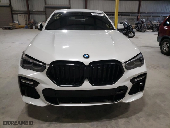 2021 BMW X6 xDrive40i with VIN 5UXCY6C00M9F35580, listed as a Copart auction lot 89266635 with 50,350 mi miles and Salvage Title. Bid and sale history available at carsss.com. Image 5.