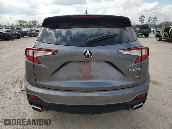 2024 Acura RDX with VIN 5J8TC2H31RL004537, listed as a Copart auction lot 44390745 with 11,281 mi miles and Salvage title. Bid and sale history available at DreamBid. Image 6.