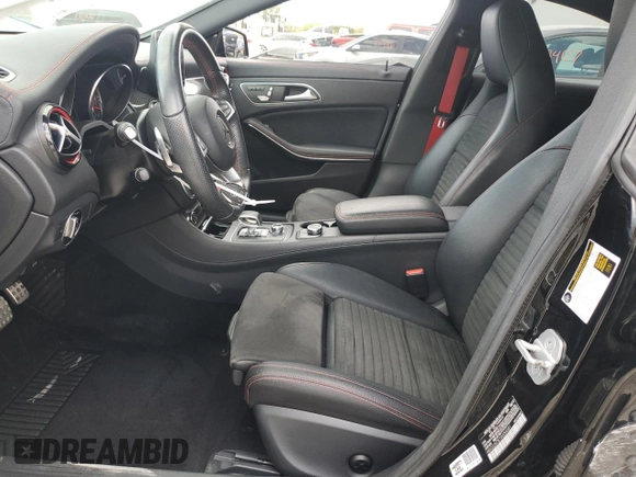 2018 Mercedes-Benz CLA 45 AMG with VIN WDDSJ5CB7JN554081, listed as a Copart auction lot 43916474 with 40,372 mi miles and . Bid and sale history available at DreamBid. Image 7.