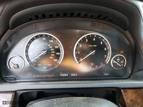 2013 BMW 7 Series 750i xDrive with VIN WBAYB6C50DC998207, listed as a Copart auction lot 78645014 with 132,084 mi miles and Clean Title. Bid and sale history available at carsss.com. Image 9.