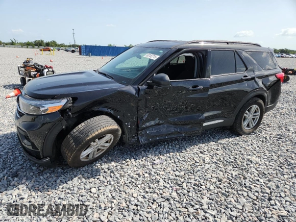 2023 Ford Explorer XLT with VIN 1FMSK7DH9PGC37708, listed as a Copart auction lot 60152715 with 17,697 mi miles and Salvage title. Bid and sale history available at DreamBid. Image 1.