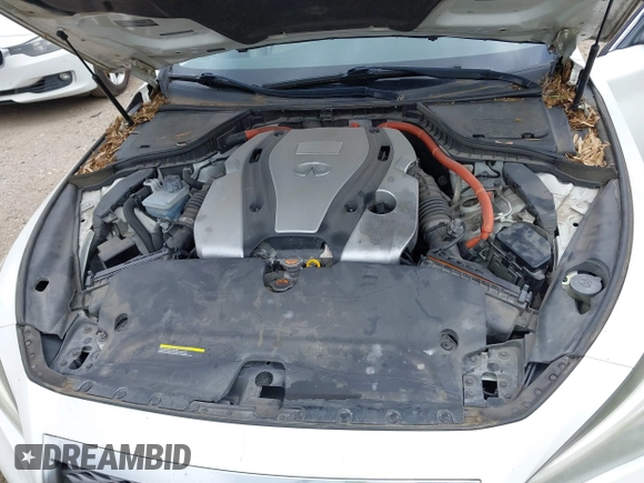 2014 Infiniti Q50 Hybrid Sport with VIN JN1AV7AP7EM690553, listed as a IAAI auction lot 42196341 with 221,709 mi miles and . Bid and sale history available at DreamBid. Image 10.