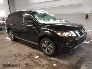 2019 Nissan Pathfinder S with VIN 5N1DR2MM6KC645748, listed as a IAAI auction lot 41605483 with 12,609 mi miles. Bid and sale history available at carsss.com. Image 1.
