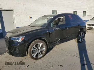 2022 Audi Q3 S line Premium Plus with VIN WA1EECF36N1019786, listed as a Copart auction lot 42395245 with 23,851 mi miles and Salvage Title. Bid and sale history available at carsss.com. Image 1.