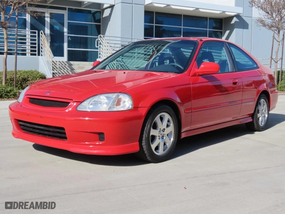 2000 Honda Civic Si with VIN 1HGEM115XYL042004, listed as a Copart auction lot 48327615 with 184,248 mi miles and Salvage Title. Bid and sale history available at carsss.com. Image 2.
