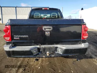 2005 Dodge Dakota SLT with VIN 1D7HE48KX5S183054, listed as a Copart auction lot 88529005 with 245,729 mi miles and Salvage Title. Bid and sale history available at DreamBid. Image 6.