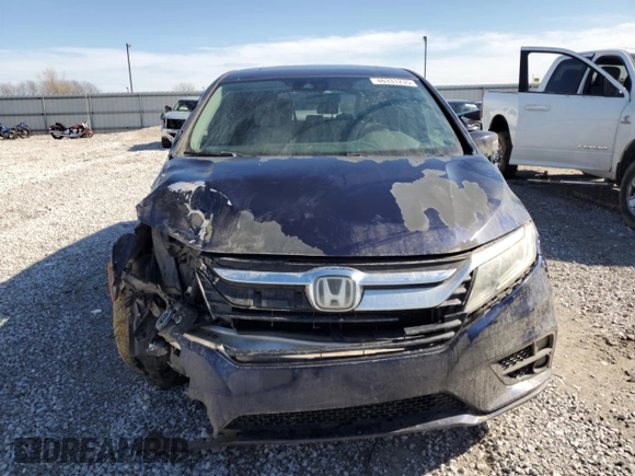 2019 Honda Odyssey EX-L with VIN 5FNRL6H70KB025729, listed as a Copart auction lot 46331235 with 123,682 mi miles and Salvage Title. Bid and sale history available at carsss.com. Image 5.
