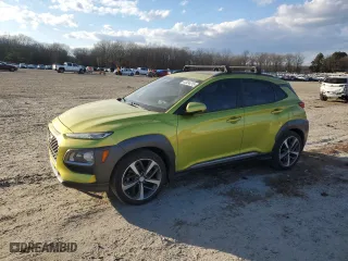 2019 Hyundai Kona Ultimate with VIN KM8K53A50KU226584, listed as a Copart auction lot 42034215 with 129,601 mi miles and Clean Title. Bid and sale history available at carsss.com. Image 1.
