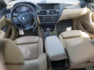 2014 BMW X3 xDrive35i with VIN 5UXWX7C53EL984609, listed as a Copart auction lot 53712325 with 138,180 mi miles and Salvage Title. Bid and sale history available at DreamBid. Image 8.