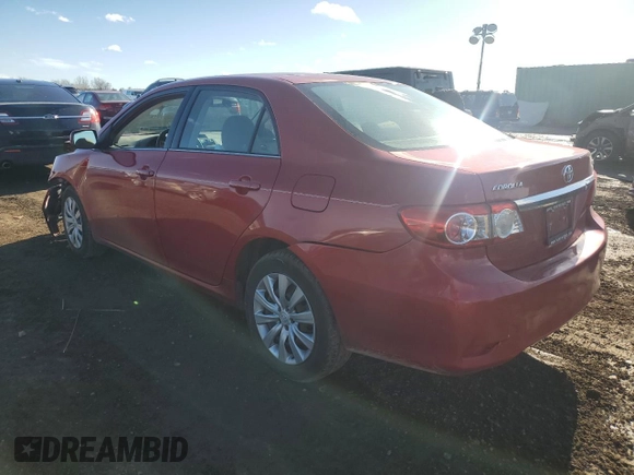 2013 Toyota Corolla L with VIN 5YFBU4EE3DP139558, listed as a Copart auction lot 81424304 with 185,590 mi miles and Salvage Title. Bid and sale history available at carsss.com. Image 2.