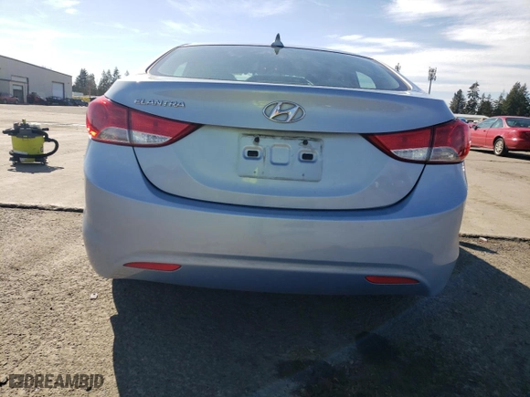 2012 Hyundai Elantra GLS PZEV with VIN KMHDH4AE6CU413593, listed as a Copart auction lot 46844035 with 94,677 mi miles and Salvage Title. Bid and sale history available at carsss.com. Image 6.