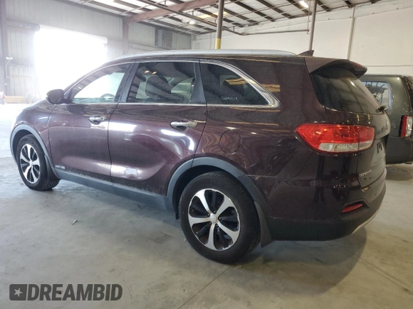 2016 Kia Sorento EX with VIN 5XYPHDA51GG014728, listed as a Copart auction lot 58177975 with 192,140 mi miles and Clean title. Bid and sale history available at DreamBid. Image 2.