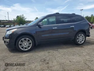 2015 Chevrolet Traverse LT z VIN 1GNKRGKD4FJ117534, wystawiony jako Copart lot #56562735 z przebiegiem Nie podano mil oraz Szkoda całkowita • Salvage title. Historia ofert i sprzedaży dostępna na DreamBid. Obrazek 1.