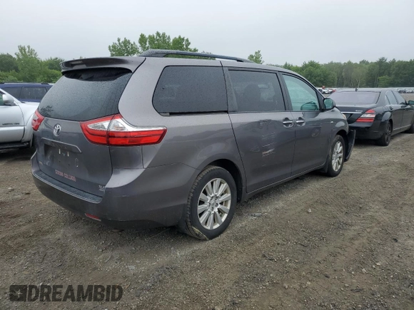 2017 Toyota Sienna XLE with VIN 5TDDZ3DC4HS187233, listed as a Copart auction lot 60227715 with 123,191 mi miles and Salvage title. Bid and sale history available at DreamBid. Image 3.