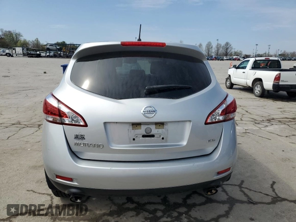2014 Nissan Murano S with VIN JN8AZ1MW4EW502243, listed as a Copart auction lot 51287175 with 95,273 mi miles and Salvage Title. Bid and sale history available at carsss.com. Image 6.