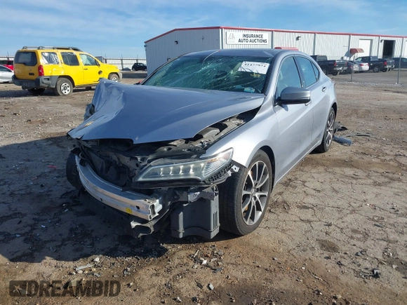 2015 Acura TLX V6 Tech with VIN 19UUB3F5XFA007901, listed as a IAAI auction lot 41477974 with 1 mi miles. Bid and sale history available at carsss.com. Image 18.