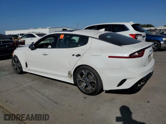 2020 Kia Stinger GT-Line with VIN KNAE15LA8L6083745, listed as a Copart auction lot 70219424 with 24,135 mi miles and Salvage Title. Bid and sale history available at carsss.com. Image 2.