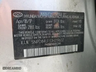 2018 Hyundai Elantra SEL with VIN 5NPD84LF3JH219637, listed as a Copart auction lot 53680215 with 67,398 mi miles and Salvage Title. Bid and sale history available at carsss.com. Image 13.