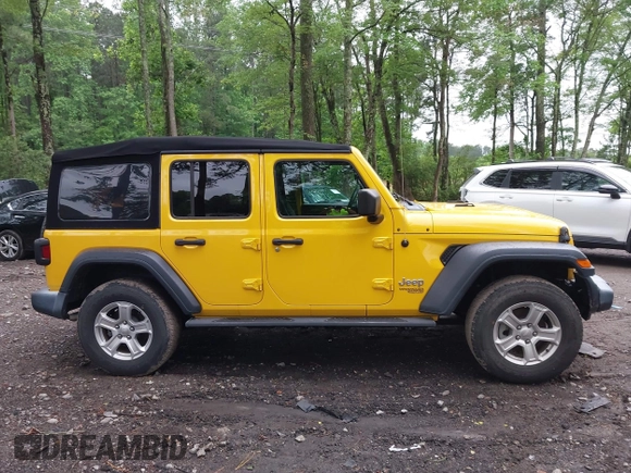 2019 Jeep Wrangler Unlimited Sport S z VIN 1C4HJXDNXKW565788, wystawiony jako IAAI lot #42265966 z przebiegiem 10 695 mil mil oraz . Historia ofert i sprzedaży dostępna na DreamBid. Obrazek 13.