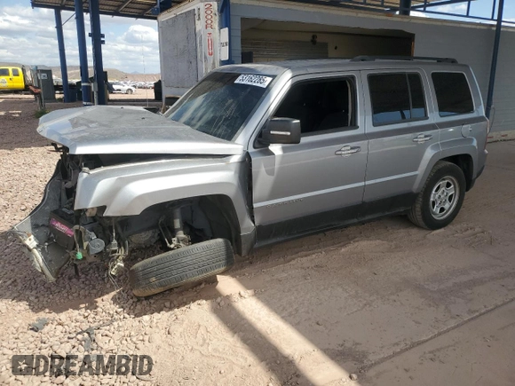 2015 Jeep Patriot Sport with VIN 1C4NJPBB0FD428386, listed as a Copart auction lot 53162285 with 101,892 mi miles and Salvage Title. Bid and sale history available at DreamBid. Image 1.